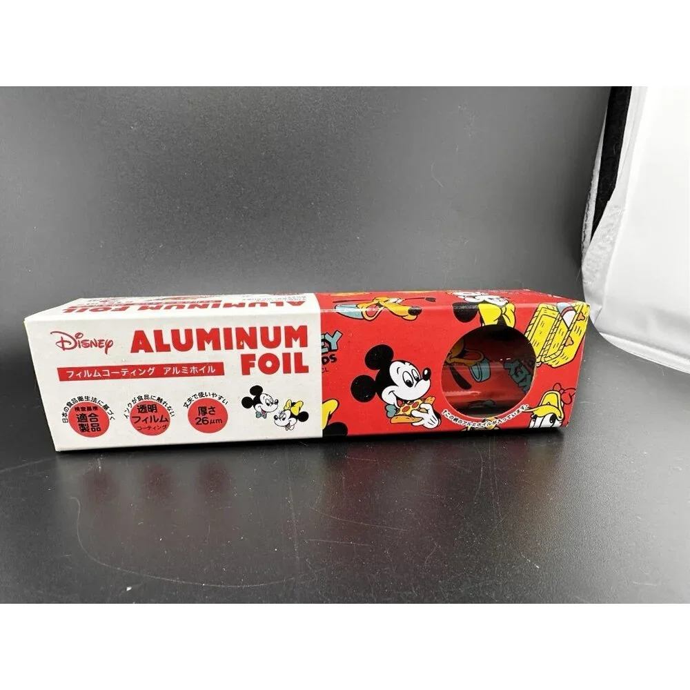 Japanese Disney‎ Mickey aluminum foil 15cm 2m From Japan Miniature NWT Red
